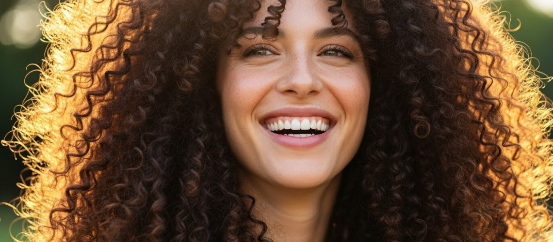 mulher-sorridente-cabelos-cacheados